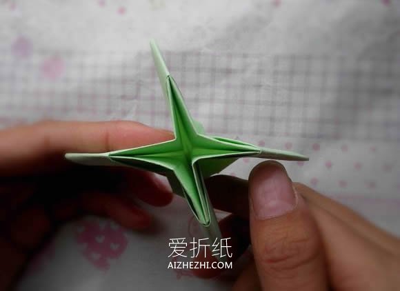 怎么折纸钻石玫瑰图解 手工钻石玫瑰花的折法- www.aizhezhi.com