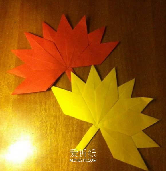 怎么折纸枫叶的方法 儿童手工树叶的折法图解- www.aizhezhi.com
