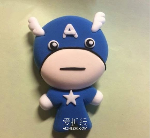 怎么做粘土美国队长 超轻粘土DIY美国队长人偶- www.aizhezhi.com