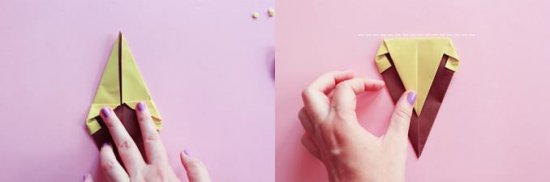 怎么折纸冰激凌的方法 手工冰激凌的折法图解- www.aizhezhi.com