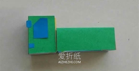怎么把纸药盒废物利用 纸盒手工制作卡车模型- www.aizhezhi.com