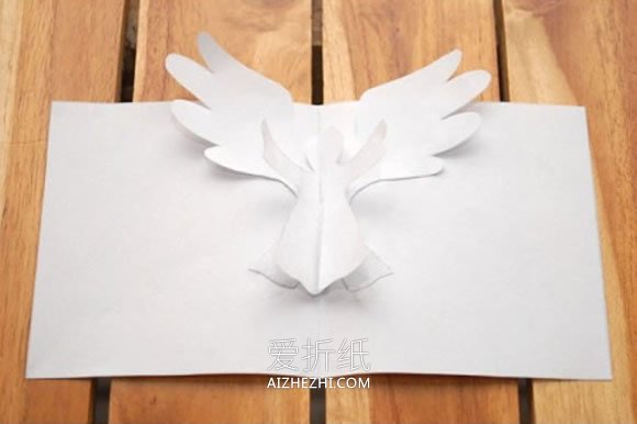 怎么做天使贺卡的方法 立体天使贺卡手工制作- www.aizhezhi.com