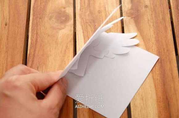 怎么做天使贺卡的方法 立体天使贺卡手工制作- www.aizhezhi.com