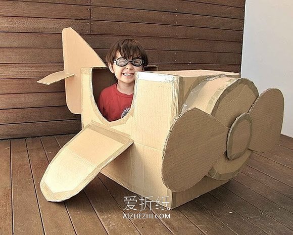 怎么把快递纸箱废物利用 废纸箱手工制作图片- www.aizhezhi.com