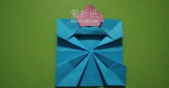 怎么折纸小花篮的方法 手工简单纸花篮的折法- www.aizhezhi.com