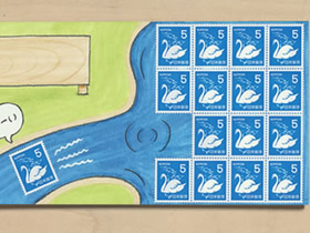 怎么做创意信封的方法 手绘和贴邮票制作信封