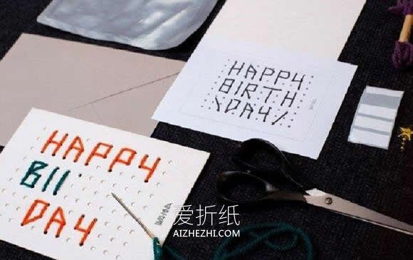 怎么做创意圣诞节卡片 毛线手工制作漂亮贺卡- www.aizhezhi.com