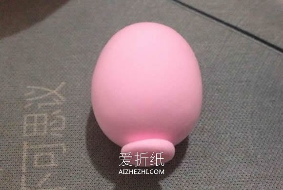 怎么做小粉猪的教程 超轻粘土手工制作小猪- www.aizhezhi.com