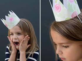 怎么做儿童皇冠的方法 卡纸手工制作皇冠头饰