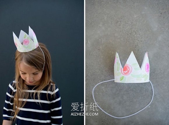 怎么做儿童皇冠的方法 卡纸手工制作皇冠头饰- www.aizhezhi.com