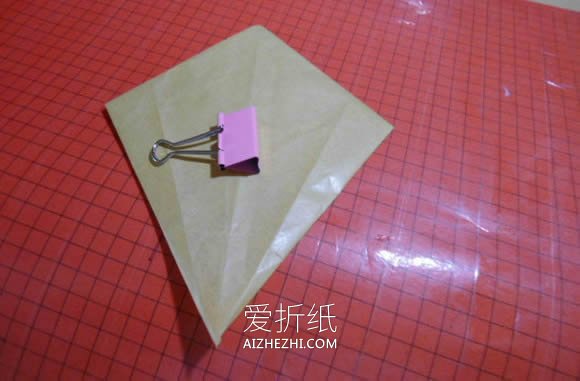 怎么折纸恶魔心图解 手工蝙蝠翅膀爱心折法- www.aizhezhi.com