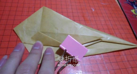 怎么折纸恶魔心图解 手工蝙蝠翅膀爱心折法- www.aizhezhi.com