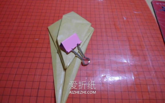 怎么折纸恶魔心图解 手工蝙蝠翅膀爱心折法- www.aizhezhi.com