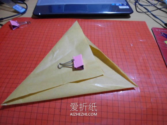 怎么折纸恶魔心图解 手工蝙蝠翅膀爱心折法- www.aizhezhi.com