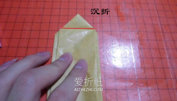 怎么折纸恶魔心图解 手工蝙蝠翅膀爱心折法- www.aizhezhi.com