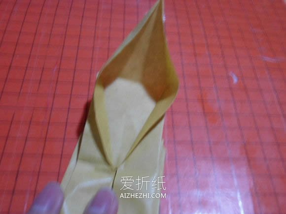 怎么折纸恶魔心图解 手工蝙蝠翅膀爱心折法- www.aizhezhi.com