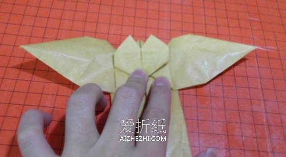 怎么折纸恶魔心图解 手工蝙蝠翅膀爱心折法- www.aizhezhi.com