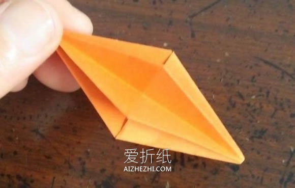 怎么折纸菱形的方法 手工制作纸风铃图解- www.aizhezhi.com