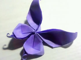 怎么折纸美丽的凤尾蝶 手工立体蝴蝶的折法