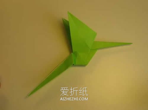 怎么折纸简单翼龙图解 儿童手工折纸立体翼龙- www.aizhezhi.com