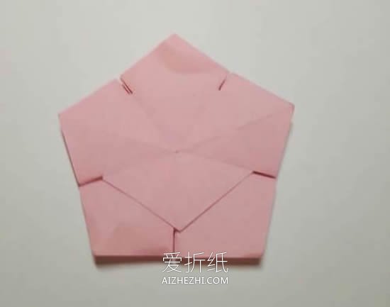 怎么折纸双层圣诞花 手工圣诞花的折法图解- www.aizhezhi.com