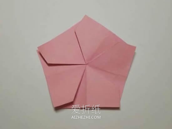 怎么折纸双层圣诞花 手工圣诞花的折法图解- www.aizhezhi.com