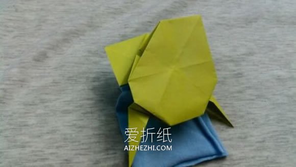 怎么折纸金蟾的方法 手工立体金蟾折法图解- www.aizhezhi.com