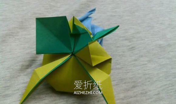 怎么折纸金蟾的方法 手工立体金蟾折法图解- www.aizhezhi.com