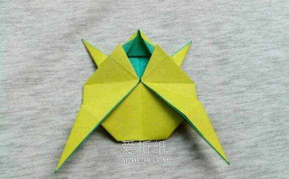 怎么折纸金蟾的方法 手工立体金蟾折法图解- www.aizhezhi.com