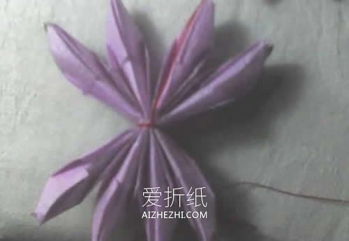 怎么折纸祈福莲的方法 手工立体莲花折法图解- www.aizhezhi.com