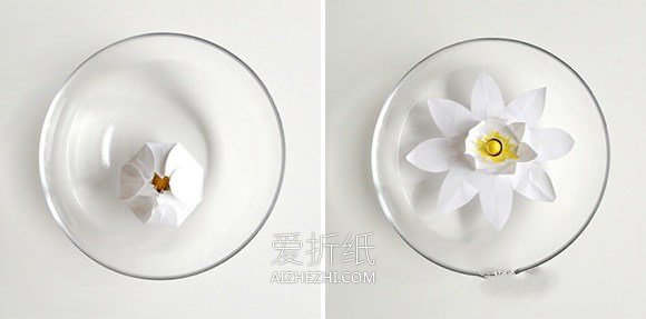 怎么做白莲花的方法 简单手工制作白莲花图解- www.aizhezhi.com