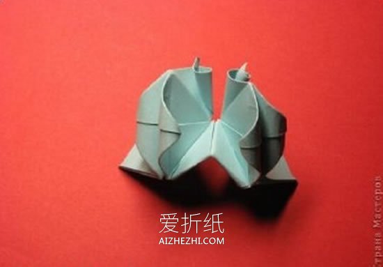 怎么做绿萝魔灵花球图解 手工绿萝花球的折法- www.aizhezhi.com