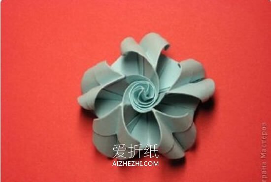 怎么做绿萝魔灵花球图解 手工绿萝花球的折法- www.aizhezhi.com