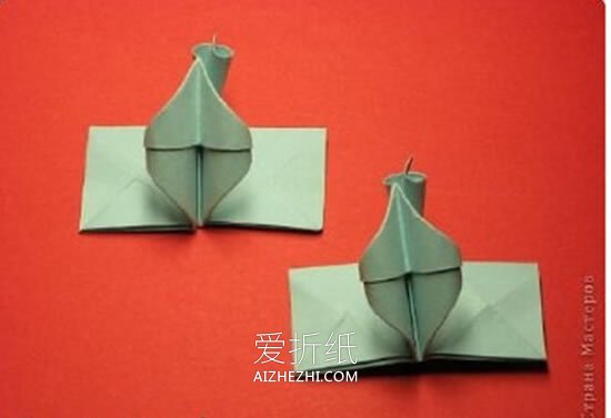 怎么做绿萝魔灵花球图解 手工绿萝花球的折法- www.aizhezhi.com