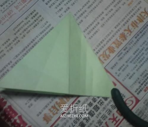 怎么折纸NS玫瑰花图解 手工NS玫瑰的折法步骤- www.aizhezhi.com