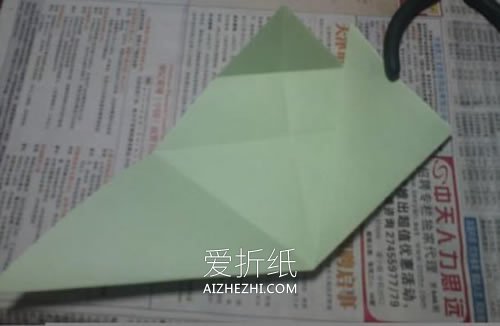 怎么折纸NS玫瑰花图解 手工NS玫瑰的折法步骤- www.aizhezhi.com