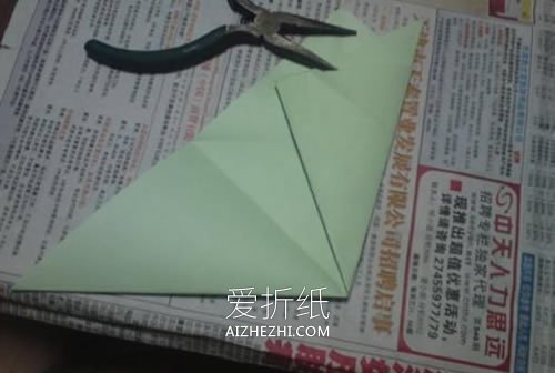 怎么折纸NS玫瑰花图解 手工NS玫瑰的折法步骤- www.aizhezhi.com