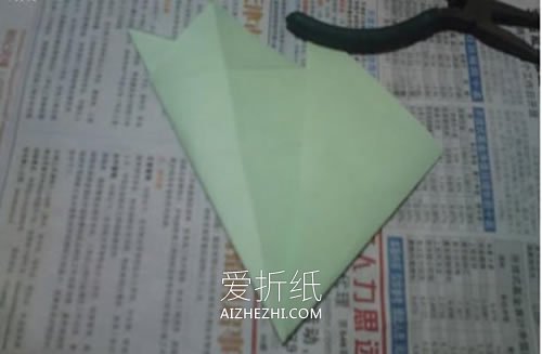 怎么折纸NS玫瑰花图解 手工NS玫瑰的折法步骤- www.aizhezhi.com