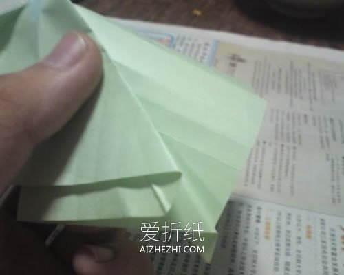 怎么折纸NS玫瑰花图解 手工NS玫瑰的折法步骤- www.aizhezhi.com