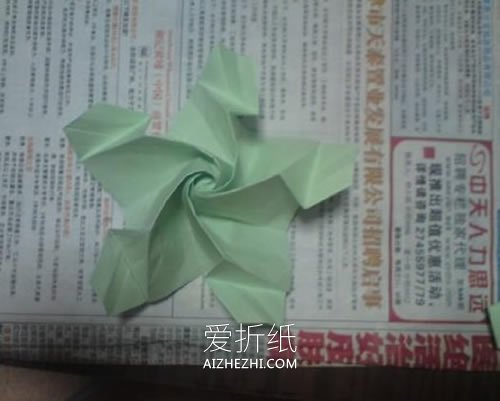 怎么折纸NS玫瑰花图解 手工NS玫瑰的折法步骤- www.aizhezhi.com