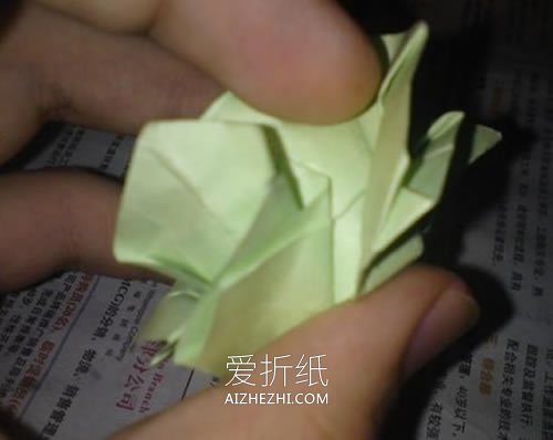 怎么折纸NS玫瑰花图解 手工NS玫瑰的折法步骤- www.aizhezhi.com