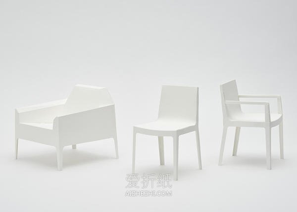 怎么做可爱椅子模型 卡纸手工制作椅子纸模型- www.aizhezhi.com