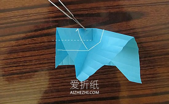 怎么折纸骷髅头图解 手工立体骷髅头的折法- www.aizhezhi.com