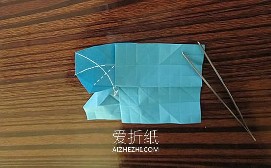 怎么折纸骷髅头图解 手工立体骷髅头的折法- www.aizhezhi.com