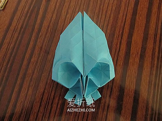 怎么折纸骷髅头图解 手工立体骷髅头的折法- www.aizhezhi.com