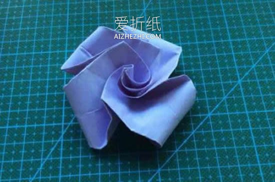 怎么简单折纸玫瑰花 最简单手工玫瑰花的折法- www.aizhezhi.com