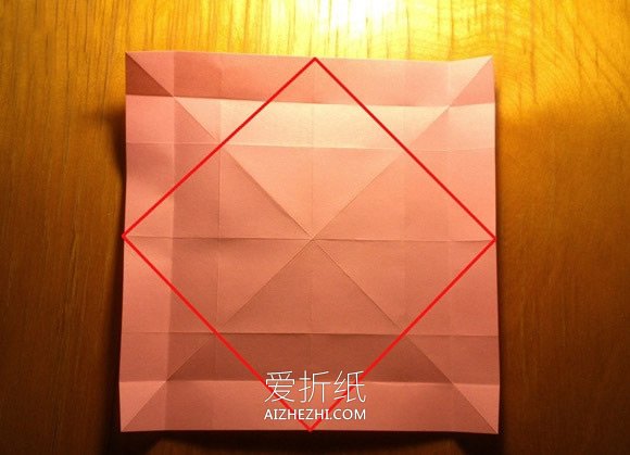 怎么做纸玫瑰的方法 手工立体玫瑰花折法图解- www.aizhezhi.com