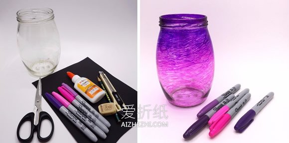 怎么做万圣节灯笼教程 玻璃瓶制作灯笼的方法- www.aizhezhi.com