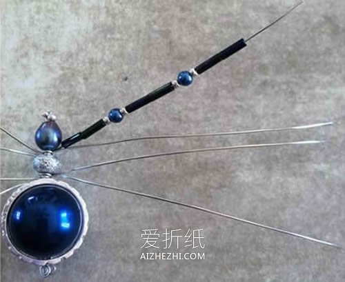 怎么做串珠蜘蛛的方法 串珠手工制作蜘蛛饰品- www.aizhezhi.com