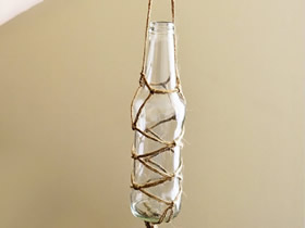 怎么做垂吊花瓶的方法 玻璃瓶手工制作花瓶